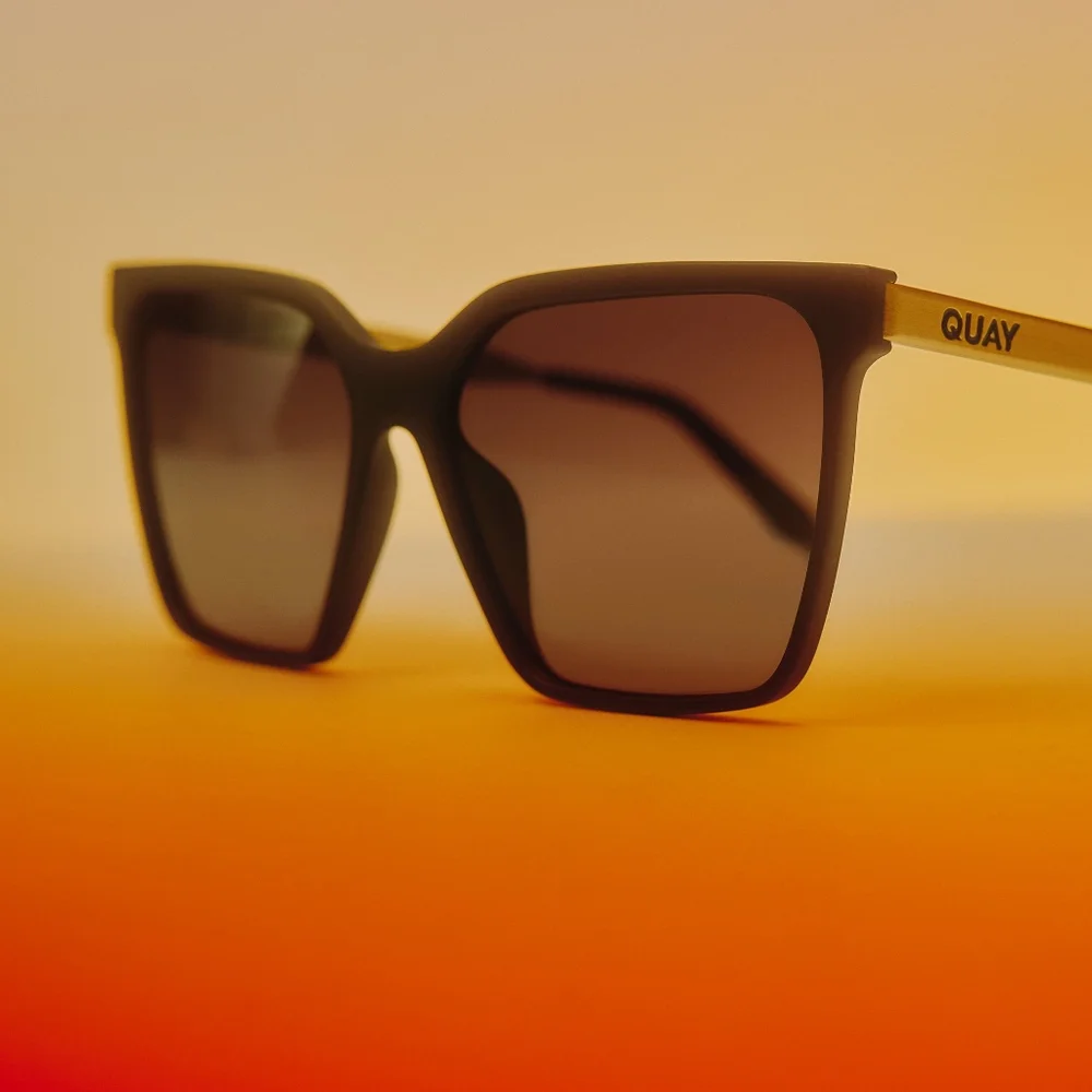 QUAY AUSTRALIA 🖤 Level Up Remixed- Matte Black/Smoke Polarized - Picture 8 of 10